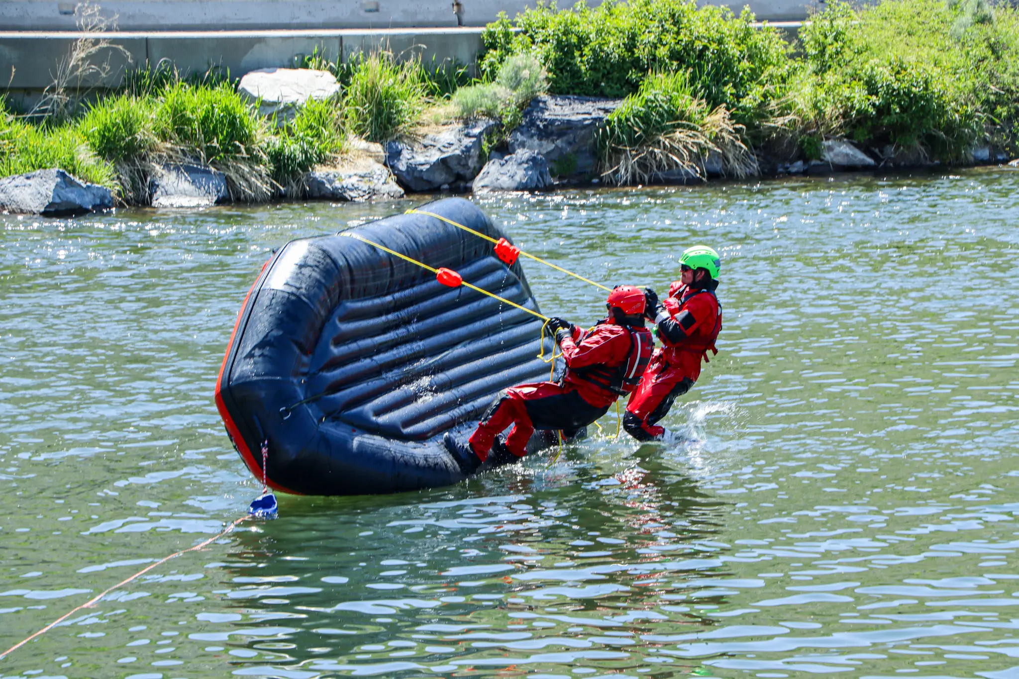 Advanced swiftwater rescue techniques - boat rescue operations