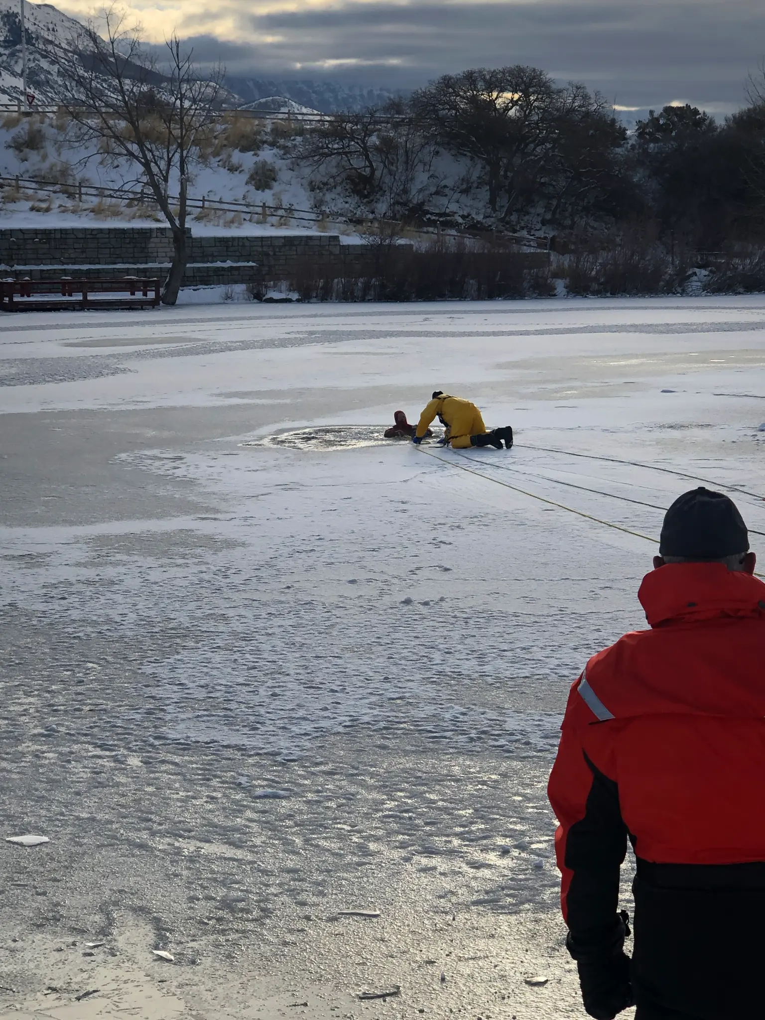 Ice rescue technician operations