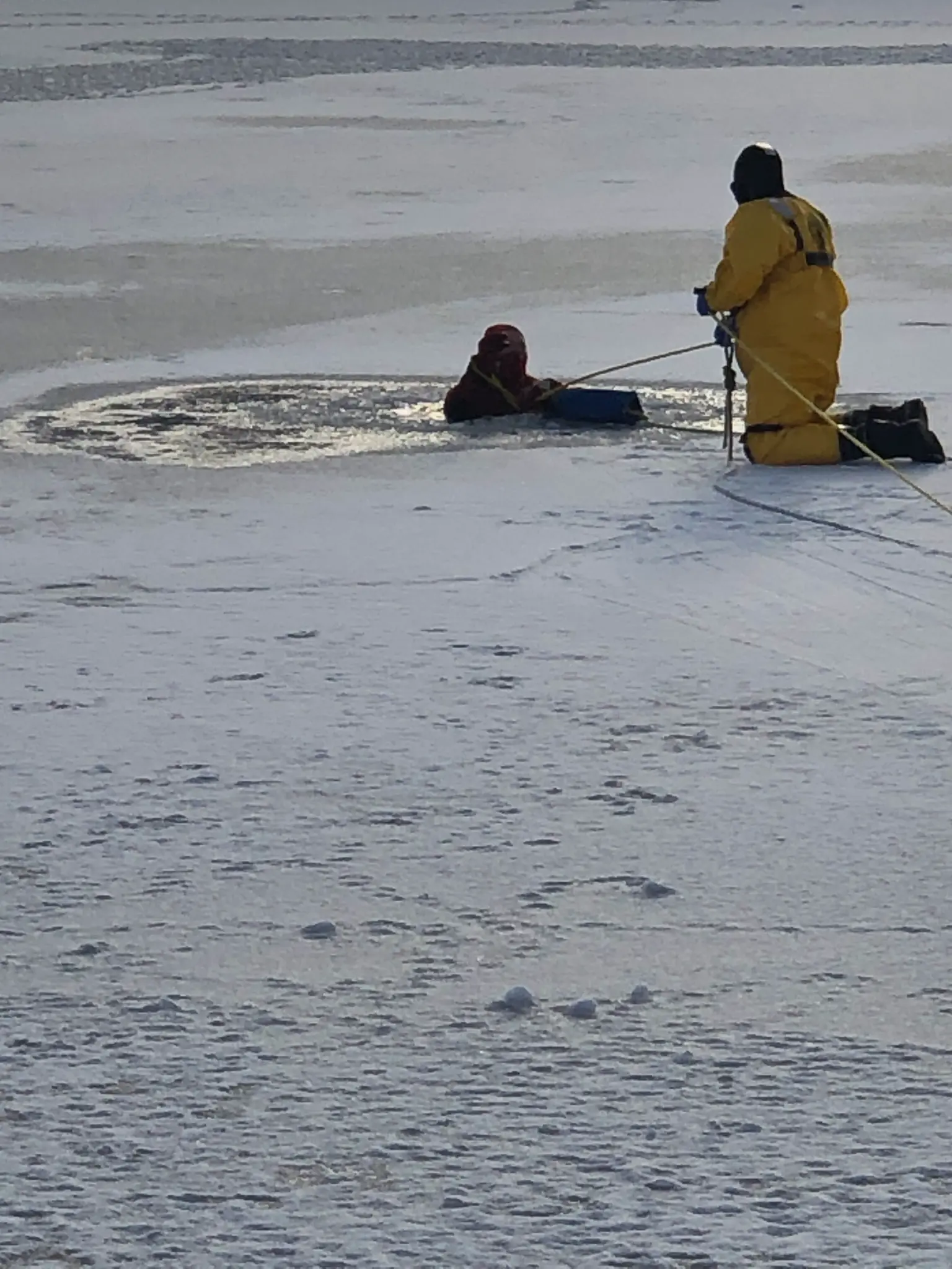 Ice rescue technician training