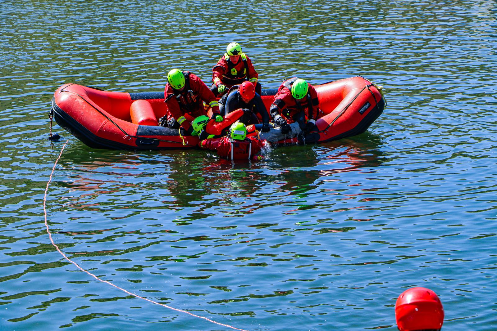 Boat rescue operations