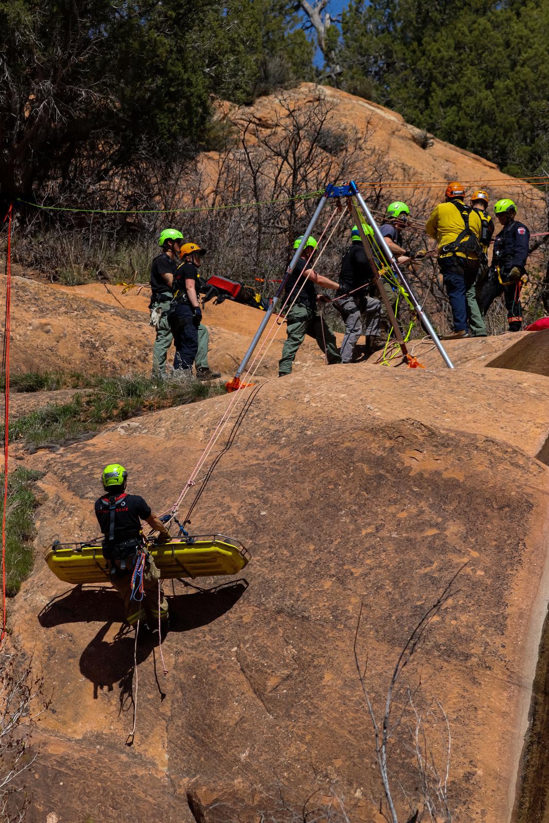 Stokes basket rescue operations